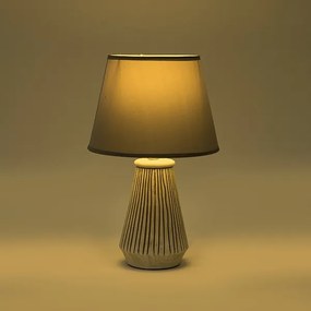 Stolná lampa 1xE14/40W/230V patina/šedá