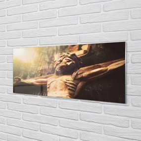 Obraz na akrylátovom skle Ježiš z dreva 120x60 cm