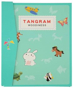 KIK Magnetické puzzle 3D tangramy