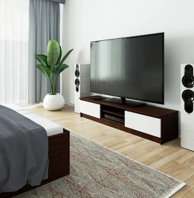 TV stolík Ronon 160 cm wenge/biely