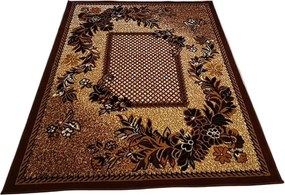 HU Hnedý klasický koberec Shiraz Bcf Mriezka Rozmer: 80x250 cm