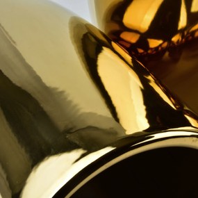 Sada 3 ks keramických květináčů NEVA GOLD XVI zlatá