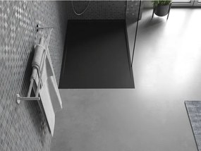 Mexen Amon, SMC obdĺžniková sprchová vanička 130 x 90 cm, čierna, 4F709013