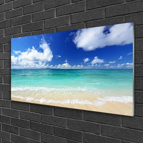 Skleneny obraz More pláž príroda 100x50 cm