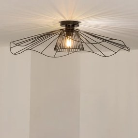 Brilagi - LED prisadený luster CERIA WIRE, 1× E27 (40 W), 230 V, priemer 80 cm, čierna