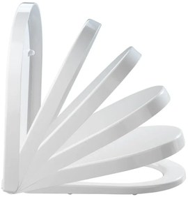 WENKO 18396100-WC sedátko PALMA 46,5x35,7 cm biela/strieborná