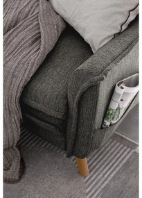 Tmavosivá rozkladacia rohová pohovka (ľavý roh) Charming Charlie – Miuform