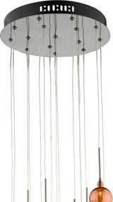 Där Lighting AUR1564 - Závesný luster na lane AURELIA 15xG4/10W/230V