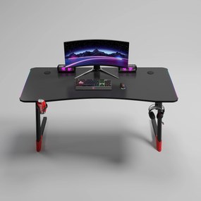 Herný stôl BG01 čierny 120 cm