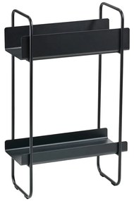 Čierny kovový konzolový stolík 24x48 cm A-Console - Zone