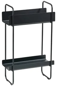 Čierny kovový konzolový stolík 24x48 cm A-Console - Zone