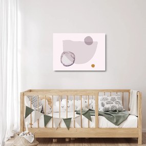 Sklenený obraz - Fialový minimalizmus N⁰2 (70x50 cm)
