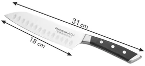 TESCOMA nôž japonský AZZA SANTOKU 18 cm , 18 cm
