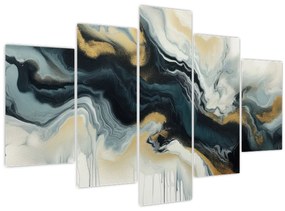 Obraz - Mramorovaná kresba (150x105 cm)
