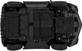 Ramiz Lamborghini Aventador SV batéria pre 2 deti Sivá + Bezkartáčový motor + Nafukovacie kolesá + LED audio