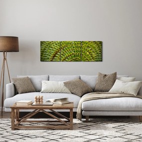 Obraz - Papraď (s hodinami) (90x30 cm)