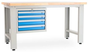 Dielenský stôl Solid OAK-40, 150 cm, závesný box, dub