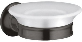 AXOR Montreux miska na mydlo s držiakom, kartáčovaný čierny chróm, 42033340