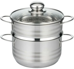 Elo 22724 Basic Nerezový parný hrniec Brillant 24cm, 2,9/5,6 l, 24 cm