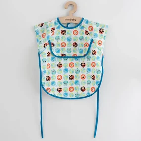 Dojčenský podbradník-zástera New Baby 42x35 cm modrá