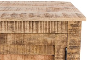 furniture-nabytek.cz - Masivní TV stolek Caribou z mangového dřeva, lakovaný, přírodní barva – 150×50×60 cm