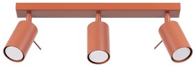 Bodové svietidlo Ring, 3x oranžové kovové tienidlo, (možnosť polohovania)