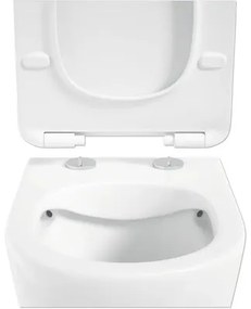 Zvýšené závesné WC set Jungborn FOUR bez splachovacieho kruhu vr. WC dosky výška 40,5 cm