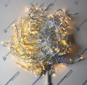 Vonkajší LED vianočný záves 25M+ 500LED - warm white