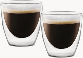 Dvojstenné borosilikátové poháre Amo, 2 ks