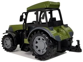 LEAN TOYS Zelený traktor s prívesom na drevo na diaľkové ovládanie 2,4GHz RTR