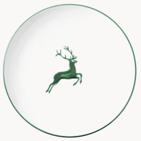 Ručne vyrobený plytký tanier Cup Green Deer