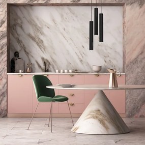 Luster na lanku HUDSON 3xGU10/8W/230V čierna