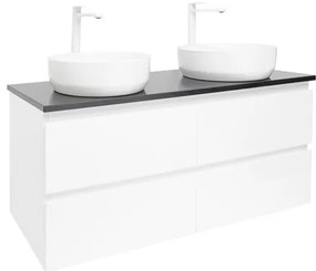 Kúpeľňová skrinka s umývadlom SAT B-Way 119x50x45 cm biely lesk BWAY2120WTK2BB, 1 ks