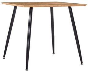Jedálenský stôl, dubovo čierny 80,5x80,5x73 cm, MDF 248299