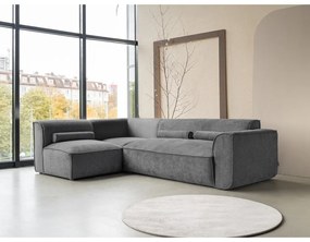 Sivá rohová pohovka (ľavý roh) Flex Felix – Miuform