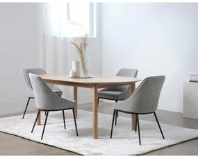 Rozkladací jedálenský stôl s doskou v dubovom dekore v prírodnej farbe 100x190 cm Gallina – Unique Furniture