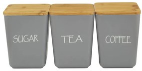 Súprava kuchynských nádob 3 ks sivá