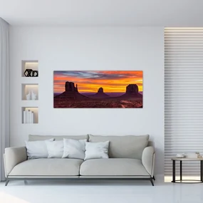 Obraz - Monument Valley v Arizone (120x50 cm)