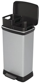 Plastový odpadkový kôš na triedený odpad/pedálový 23+23 l Deco - Curver