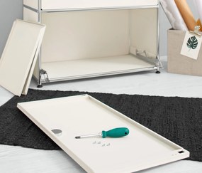 Doplnková súprava kovových výklopných dosiek »CN3«, biela