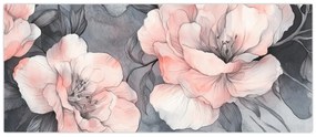 Obraz - Séria kvetov (120x50 cm)