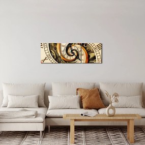 Obraz hodín (s hodinami) (90x30 cm)