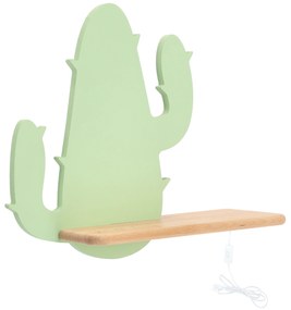 Candellux CACTUS 2 Nástenné svietidlo 4 LED 4000K IQ KIDS WITH CABLE, PLUG AND SWITCH GREEN FSC MIX 70% 21-01009