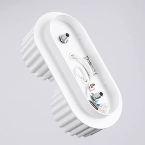 Sollux  SL.1783 - Bodové svietidlo AURA 2xGX53/10W/230V biela