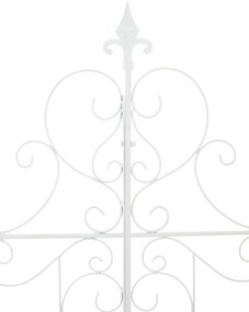 Mriežka na popínavé rastliny Mandevilla - 133 x 99 cm - Biela