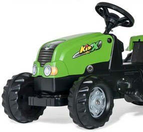 Šlapací traktor s vlečkou Rolly Toys 012169 zelený