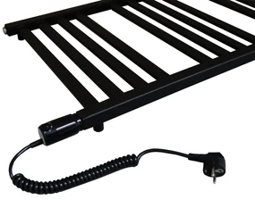 Regnis LOX, vykurovacie teleso 530x880mm, 518W, čierna matná, LOX90/50/D500/BLACK