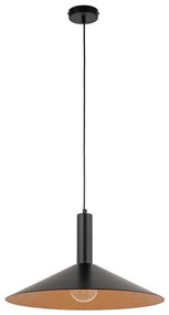 Luster na lanku CAPRI 1xE27/15W/230V pr. 50 cm čierna/medená
