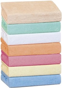 Bellatex Detské froté prestieradlo, žltá, 70 x 140 cm