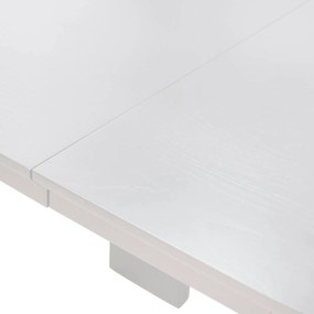 Jedálenský rozkladací stôl Audrey 160/240 cm biely